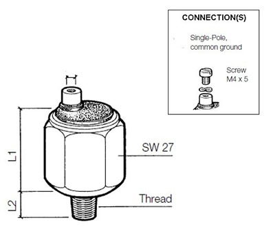 VDO Pressure switch 1.00 Bar